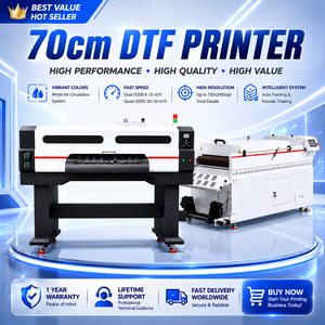 2026 Industrial 70cm DTF Printer with 4 Epson I3200-A1 Heads - 25sqm/h High Speed Transfer Printing Machine for Mass Production
