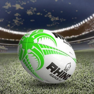 Balón de rugby de alta calidad premium, tamaño oficial profesional, balón de entrenamiento, agarre fuerte, equipo de rugby deportivo duradero - Product Image 2