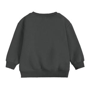 Sweat-shirt à col rond pour enfants, motif empreinte de patte et battement de cœur, manches longues, décontracté, pour l'automne, unisexe, beige, en coton, fabriqué au Bangladesh - Product Image 6
