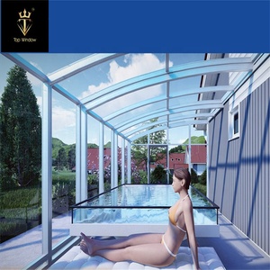 Lowes Tấm Che Ngoài Sân Cho Mái Kính Có Thể Thu Vào Tấm Che Bể Bơi <span class=keywords><strong>Polycarbonate</strong></span> Mái Che Có Thể Thu Vào - Product Image 3