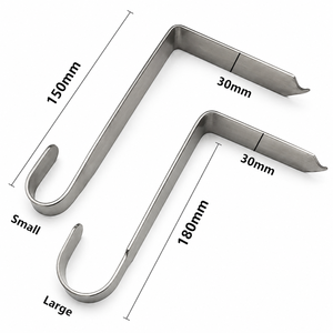 Retractor de Gancho Laminar, Herramienta de Elevación Espinal de Grado Médico, Cuchillas Curvas para Laminectomía, Instrumento Reutilizable de Acero Inoxidable para Neurocirugía - Product Image 1