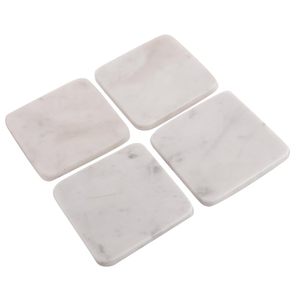Square Marble Tea <b>Coasters</b> Tea <b>Coaster</b> Dining Table Decor Accessories <b>Coaster</b> <b>Set</b> of 4 for Dining Table - Product Image 5