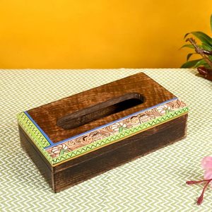 Handmade Luxury Wooden Tissue Box & Napkin Holder with European Design Decorative Lid for Bedroom Home Hotel & Restaurant Use - Product Image 6