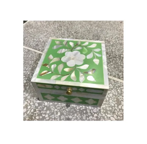 2026 Latest Handmade Mother Of Pearl Jewelry <b>Box</b> Luxury <b>Shelf</b> <b>Box</b> Jewelry Organizer for Multipurpose Use Vanity& Jewelry Display - Product Image 4