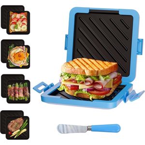 Machine à sandwichs RV essentielle, presse à panini micro-ondes pour fromage grillé en 3 minutes, grille-pain rapide et appareil à toasts - Product Image 1