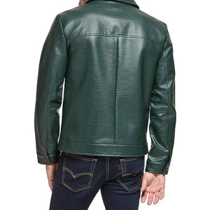 Veste en simili cuir pour homme, élégante, décontractée, inspirée des motards, légère, confortable, manteau de mode urbaine pour homme - Product Image 5