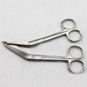 Ciseaux à pansements Lister en acier inoxydable, ciseaux médicaux courbés, ciseaux à pansements pour traumatismes Lister, 14 cm. Par Dentavex - Product Image 3