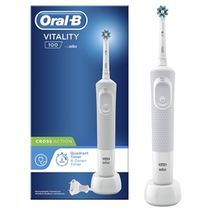 Advanced Design Oral-B Vitality 100 Cross Action Electric <b>Toothbrush</b> with Cross Action Bristles and Rechargeable <b>Battery</b> - Product Image 5