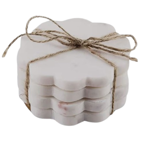 Ensemble de sous-verres avec support métallique, 2025, best-seller, décoration de table en pierre marbrée, nouveau design, prix de gros, articles de cuisine, forme hexagonale - Product Image 6