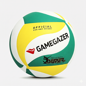 Balón de Voleibol GAMEGAZER MS-VB-1043 de PU, Duradero y Ligero, Talla 5, Peso 260-280G, Circunferencia 650-670MM, Personalizable, Cosido a Máquina - Product Image 6