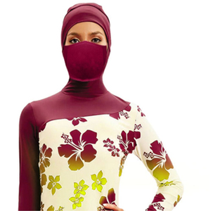 Customize Muslim Swimwear Women Burkini Set <b>Full</b> <b>Coverage</b> Burkini <b>Swimsuit</b> One-piece Spandex/Nylon High Cut Crystal Quick Dry - Product Image 3