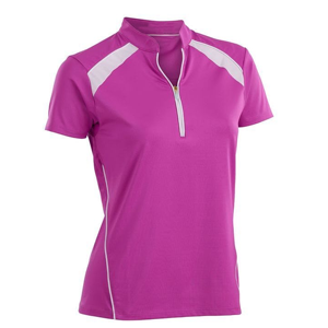 Polo de Manga Corta para Hombre, Color Naranja, Tejido de Punto, Secado Rápido, con Cierre, Estilo Deportivo - Product Image 5