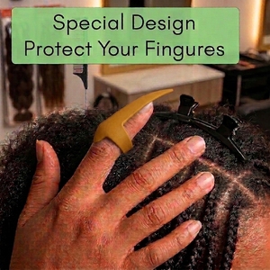 Professional Hair Extension Installation Tool Parting Finger Ring Hair Separator with Nail Finger for Fast Hair Sectioning - Product Image 6