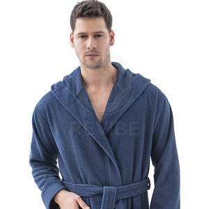 Bata de Baño para Hombre Cozy Lifestyle, 100% Algodón, Transpirable, Manga Larga, con Bolsillos, Cómoda y Relajante para Uso Diario en Casa - Product Image 5