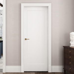 Porte d'entrée intérieure moderne pré-montée en bois massif, étanche et insonorisée, pour salles de bain, salons, villas et appartements - Product Image 3