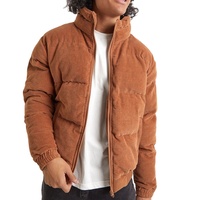 Veste matelassée en toile réversible imperméable et épaisse pour homme, avec capuche et col montant, personnalisable avec logo frontal