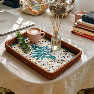 housewarming gift tray wedding gift serving tray hostess gift tray stylish gift for her eco-friendly gift tray - Product Image 3