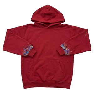 Sweat-shirt à capuche unisexe surdimensionné en polaire, vêtements de sport, logo imprimé en relief, strass, streetwear, confortable, durable, tendance - Product Image 1