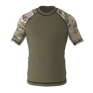 Maillots de compression respirants UPF50+ écologiques pour MMA, manches courtes, sublimation, extensibles, pour arts martiaux, hommes - Product Image 1