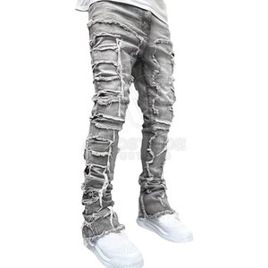 Pantalones de Lona para Hombre, a la Moda, Transpirables, Ligeros, de Cintura Media, Material Elástico, Elegantes, para Uso Diario Informal - Product Image 4