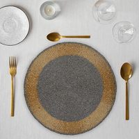 Nouveau design, set de table en perles de verre faites à la main, antidérapant, résistant à la chaleur, pour la salle à manger et la décoration des fêtes