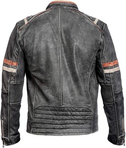 Chaqueta de Cuero para Hombre Diseñada con Costuras Resistentes y Rendimiento Duradero - Product Image 6