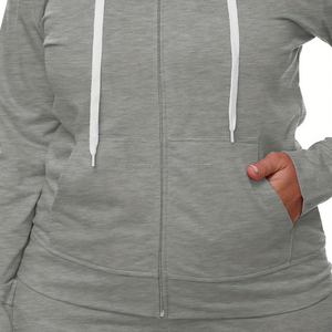 Nardon Apparel Ensemble de survêtement d'hiver Jogging Suits Gym Zipper Jacket With Pants Crop Top pour femmes Deux pièces Vêtements pour femmes - Product Image 6