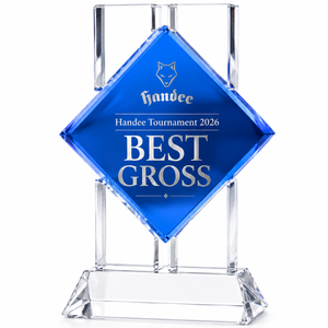High Quality Golf <b>Trophy</b> Luxury <b>Trophy</b> Premium Crystal Award <b>Trophy</b> Executive Recognition Award Custom Engraved Crystal Metal - Product Image 2