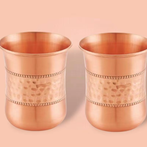 Verre à boire en cuivre imprimé de style européen, fait main, portable, élégant, design traditionnel, élégant, à bas prix - Product Image 1