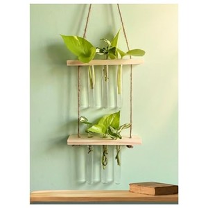 Colgador de Macramé Bohemio de Madera de Sheesham Hecho a Mano al por Mayor |   Tapiz de Yute para Pared - Product Image 2