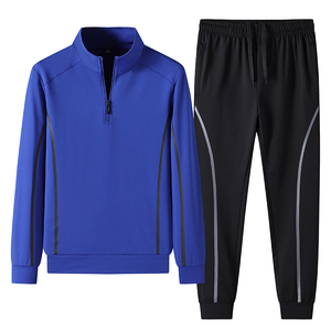 <b>Men</b>’s Performance Tracksuit Set Athletic Jogger <b>Jacket</b> Sports Training Wear Activewear Two Piece Set - Product Image 5