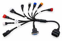Kabel Scanner Diagnostik OBD2 11in1 Grosir, Alat Pengganti Universal untuk Sepeda Motor dan Mobil