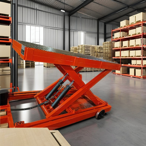 Elevador de tijera de carro de mesa hidráulico eléctrico de trabajo portátil móvil con batería de plataforma - Product Image 3