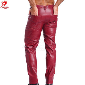 Wholesale Price Custom Made Genuine <b>Leather</b> <b>Pants</b> For <b>Men</b> With Custom Logo Unique Design <b>Leather</b> <b>Pants</b> - Product Image 2