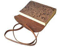 Nouveau carnet à couverture rigide en cuir NEE-DEKBROWN, reliure cousue, motif floral de jardin, bordure vintage, pages non lignées en coton, 100 feuilles
