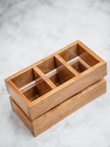 Handmade Single-Tier Rustic Wooden Spoon Holder Natural Acacia Mango Wood Stand Type <b>Kitchen</b> Tools Storage <b>Rack</b> Made in India - Product Image 5