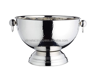 Ice Cube Tray Champagne <b>Cooler</b> Punch Bowl Metal Stylish <b>Drinks</b> <b>Cooler</b> for Cocktails Wine Beer Customizable - Product Image 1