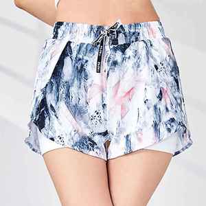 กางเกงกีฬาขาสั้นทำจากวัสดุรีไซเคิลที่ทนทาน เหมาะสำหรับการวิ่ง ออกกำลังกาย ระบายอากาศได้ดี ยืดหยุ่นได้ สำหรับผู้หญิง - Product Image 2