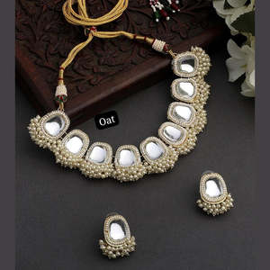 Kundan Pierre et Perle Fine Jewelry Collier Set 10574097 - Product Image 1