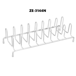 ZE-3144N Stainless Steel Wire <b>Basket</b> Organizer for Shelf Cabinet <b>Storage</b> Durable Colander Strainer Rack White Zahid Exports - Product Image 1