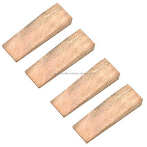 Tope de puerta de madera hecho a mano, con diseño Floral de cerámica y madera, para puerta de cuña - Product Image 1