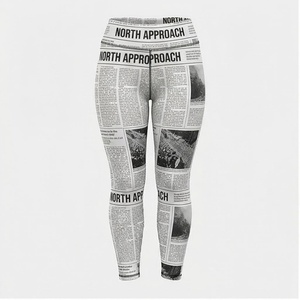 Leggings de yoga imprimés pleine longueur North Approach, taille haute, en spandex et polyester respirant, vêtements de sport pour femmes - Product Image 1