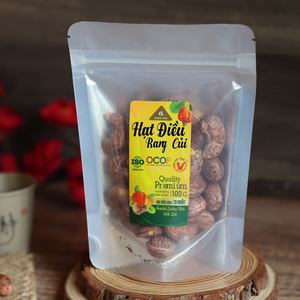 W240 Premium Buttery Salty Organic Roasted Vietnam Unshelled Cashew <b>Kernels</b> Zipper 100g 12 Months Shelf Life Wholesale Dong Phu - Product Image 4