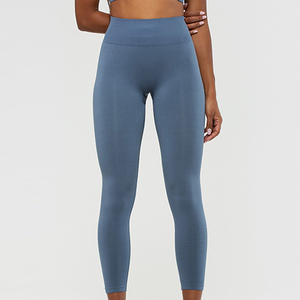 Leggings de Yoga Tejidos con Logotipo Personalizado, Cintura Media, Ajuste Delgado, Antibacterianos, de Secado Rápido, de Alta Calidad, para Entrenamiento en el Gimnasio para Mujer - Product Image 1