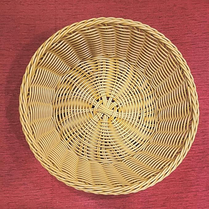 Multipurpose Usage Home Decoration Woven Rattan Fruit <b>Basket</b> <b>Vegetable</b> <b>Basket</b> Counter Top Serving <b>Storage</b> <b>Basket</b> Round Shape - Product Image 4