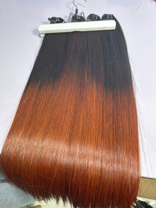 Extensiones de Cabello Natural Vietnamita 100% al Por Mayor, Extensiones de Cabello Planas Sin Costuras de Lujo, Estilo de Extensiones de Cabello Marrón Ombre - Product Image 6