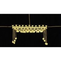 Ornements de cheveux brillants à longs pompons pour les mariées indiennes Accessoires de cheveux de mariée bohème Fleur de mariée côté Dubaï EAU Plaqué or