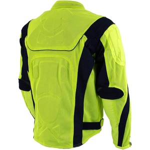 2022 nueva chaqueta de motocicleta de malla para hombre con cinta reflectante protección de motorista ropa terminada teñida servicio OEM disponible - Product Image 6