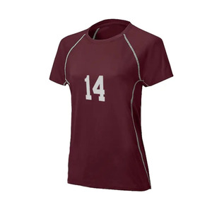 Maillot de volley-ball personnalisé par sublimation, haute qualité, 100 % polyester, séchage rapide, respirant, grandes tailles, manches courtes, OEM, le plus vendu - Product Image 5