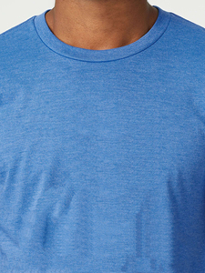 Camiseta Unisex Gris de Cuello Redondo y Manga Corta, Corte Regular, Color Sólido, Informal, Tejido Ecológico, Secado Rápido, para Todas las Temporadas, 100% Algodón - Product Image 6